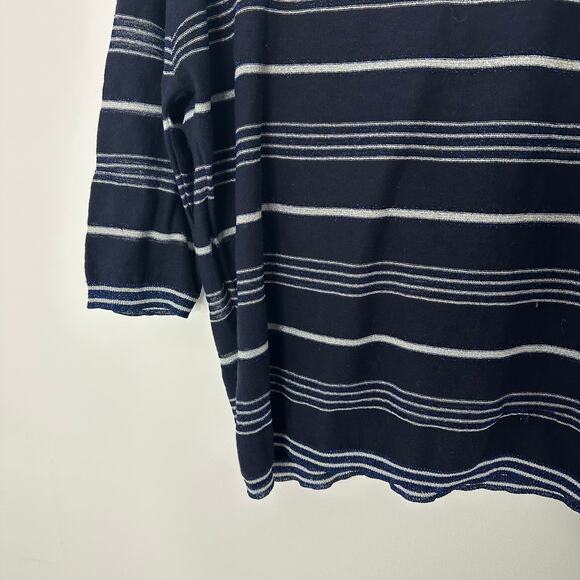 Gerard Darel Striped Bateau Neckline Sweater Size XL - Picture 3 of 11
